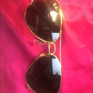 Ray Ban with gold frame